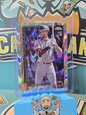 Grant McCray Raywave Refractor Rookie RC 2025 Topps Chrome Card #116 Giants - Image 1 of 2