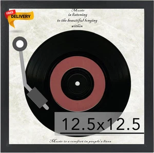 Wood Vinyl Record Frame for the Wall Display 12.5X12.5 Album Cover and 12X12.... - Imagen 1 de 12