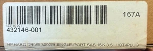 HP - Hdd 300-GB 3G 15K 3.5 SP SAS - 432146-001 - Zdjęcie 1 z 1