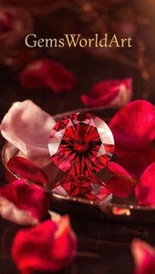 💎 6 Kt Rundschliff Natürlicher Roter Diamant D Klasse VVS1 - Brillant Lose Edelstein ✨ - Bild 1 von 4