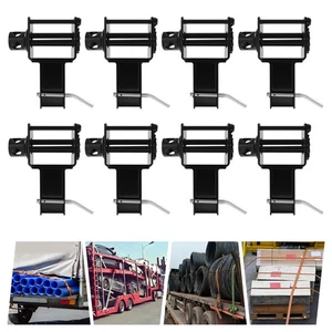 8Pcs Heavy Duty Trailer Stake Pocket Winch Trailer Pocket Winch 2449.4 kg/5400lb - Bild 1 von 18