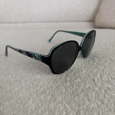 Gafas de sol Vera Bradley Payton patrón brezo negro y verde azulado Foto 1 de 4