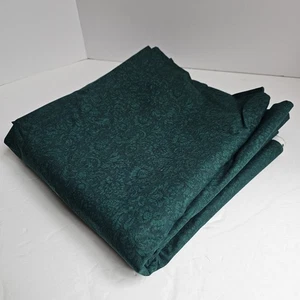 Kesslers GRÜN Ton in Ton Blumen Stoff Weihnachten Baumwollmischung 46"x6 YDS FEHLER - Bild 1 von 7