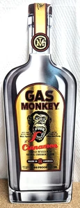 GAS MONKEY Canela Tequila Botella Repujada Estaño Metal Letrero 21" - Imagen 1 de 2