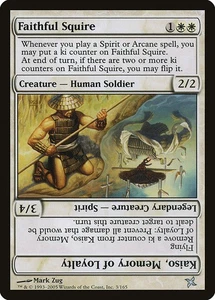 (2x) FAITHFUL SQUIRE // KAISO, MEMORY OF LOYALTY - Betrayers of Kamigawa MTG - Picture 1 of 5
