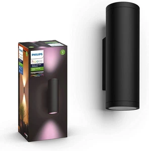 Philips Hue Appear Hue White Colour & Ambience Wall Lantern, Black - Picture 1 of 12