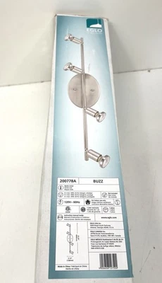 Eglo Buzz 4-Light Matte Nickel Track Light 200778A - Image 1 of 2