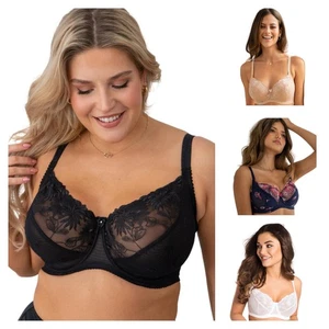Pour Moi St Tropez Bra Feminine Wired Full Cup Embroidered Womens Lingerie 7702 - Picture 1 of 48
