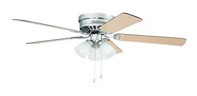  - 52" Flushmount Satin Nickel LED Ceiling Fan with 3 lights - CC52SN5L3  - Image 1 of 3