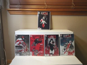 (2022) ELEKTRA BLACK WHITE & BLOOD #1 2 3 4 COMPLETE Main Cover/First Print - Bild 1 von 7