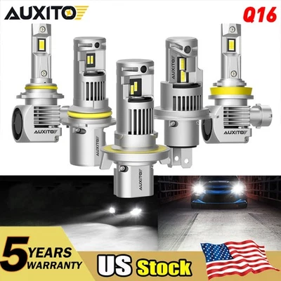 AUXITO 9005 9006 H11 9012 9007 H13 LED Headlight 20000LM Bulbs High Low Beam EON - Image 1 of 4