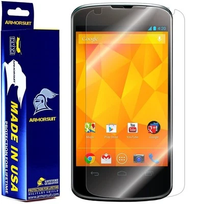 [2 Pack] ArmorSuit MilitaryShield LG Nexus 4 HD Clear Screen Protector - Image 1 of 4