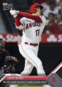 2023 TOPPS NOW CARD ANGELS SHOHEI OHTANI #OS-7 WINS 2nd SILVER SLUGGER AWARD - Picture 1 of 1