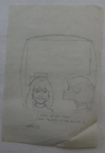 AL KILGORE dibujo a lápiz NINA TALBOT DIANE BAKER '73 celebridades rompecabezas serie AKd301 - Imagen 1 de 1