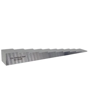 304 blocco di calibrazione calibro ad ultrasuoni acciaio inox 10 passi 2-20 mm - Foto 1 di 13