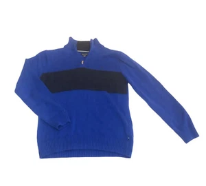 Nautica Boy's Long Sleeve Sweater Cobalt Size L Large 14/16 100% Cotton - Picture 1 of 6