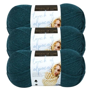 (3 Pack) Lion Brand Yarn 674-178C Touch of Alpaca Yarn, Jade - Picture 1 of 6