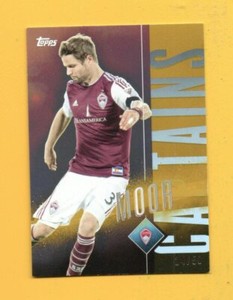D42880  2015 Topps Apex MLS Captains Gold #C3 Drew Moor #14/50
