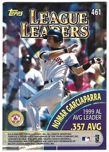 2000 Topps Limited - Nomar Garciaparra - Larry Walker - #461 - Red Sox - NrMt+ - Picture 1 of 6