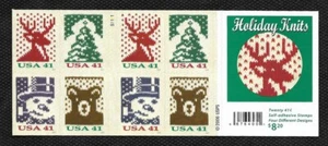 SCOTT 4210 41 CENT HOLIDAY KNITS BOOKLET PANE OF 20 S1111 MNH FREE SHIPPING - Picture 1 of 2
