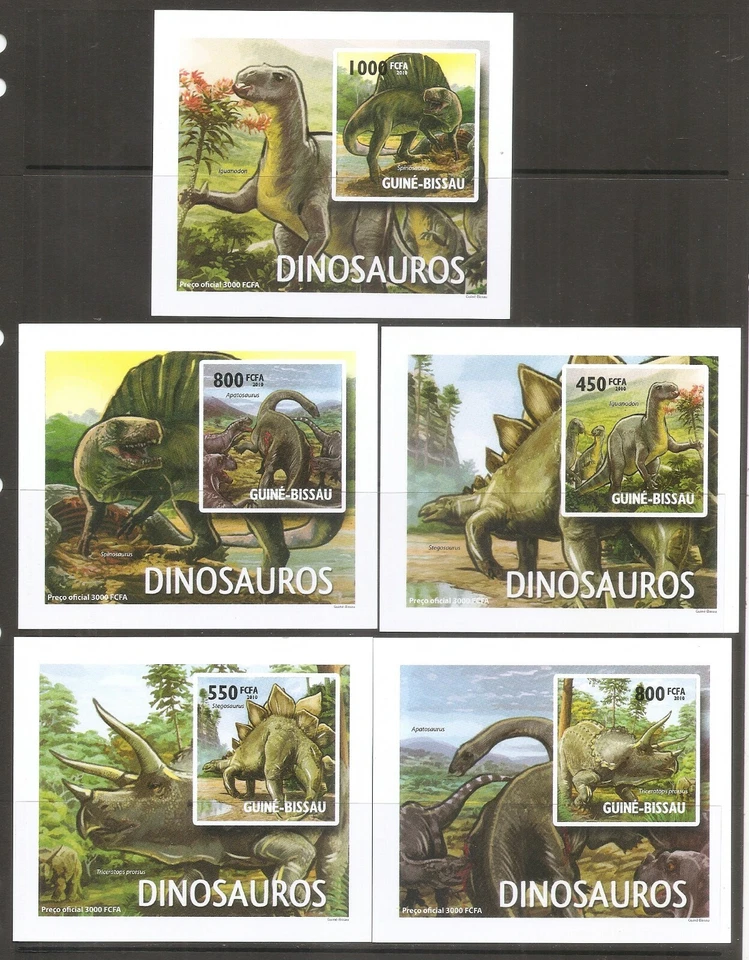 Guinea  Bissau / year 2010 Dinosaurs Souvenir Sheet.  MNH - Image 1 of 1