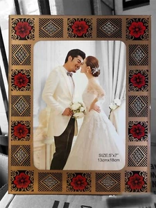 Crown Derby Design Photo Frame Rectangular Shape 5” x “7 💎 - Picture 1 of 3