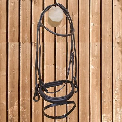 Trense Barnsley rundgenäht, Euroriding Trensenzaum dunkel braun - Bild 1 von 2