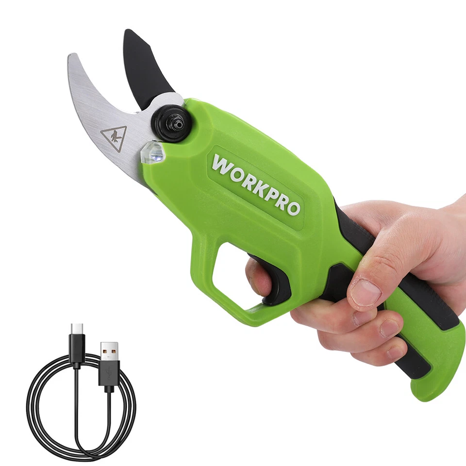 WORKPRO Rechargeable Electric Pruning Shear Cordless Tree Pruner Cutter Scissors - Image 1 of 4