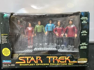 @Star Trek Starfleet Officers Collectors Set Playmates Nuevo en Caja 1994 Kirk Spock Sisko Foto 1 de 4