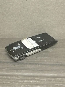 Vintage Hot Wheels 1996 '63 T-Bird Convertible Black w white Pinstripes Clean! - Picture 1 of 10