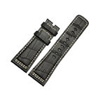 New 28mm Black Premiun Genuine Leather Watch Band Strap For SevenFriday