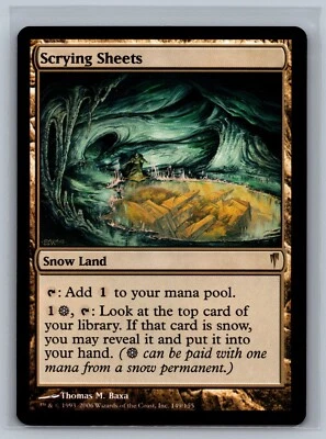 Magic The Gathering Coldsnap Scrying Sheets #149/155 MTG TCG CCG - Image 1 of 2