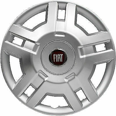 Tapicería de rueda Fiat 15" pulgadas para Fiat Ducato 2006> insignia roja nueva genuina  Foto 1 de 4