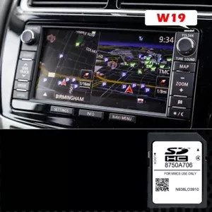 Scheda SD mappa per sistema Mitsubishi MMCS W19 2023 aggiornamento OUTLANDER, PAJERO - Foto 1 di 2