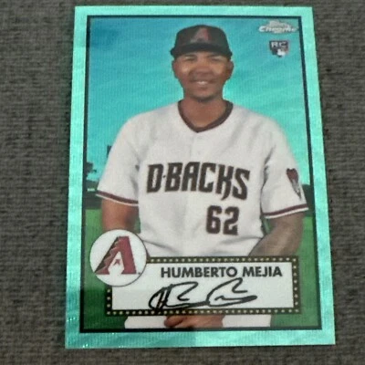 2021 Topps Chrome Platinum Anny - Aqua Wave Refractor #136 Humberto Mejia (RC) - Image 1 of 3