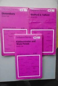 Another collection of 3no. Paper Ordnance Survey 1:50 000 First Series:- - Picture 1 of 1