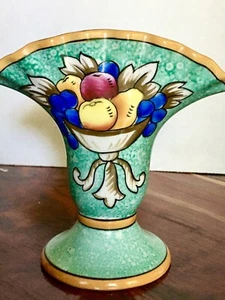 Vintage Noritake Obst 5x5 Fächerform Fuß Knospen Vase - Bild 1 von 5