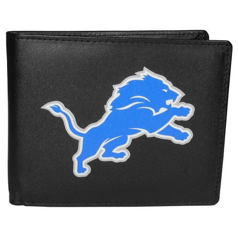 Siskiyou Sports NFL Unisex Detroit Lions Bi-fold Wallet Large Logo Cover
