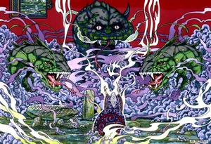 IMPRESIÓN IRLANDESA CELTA CÉSAR EL DRUIDA 33x23 por Jim FitzPatrick - Imagen 1 de 5