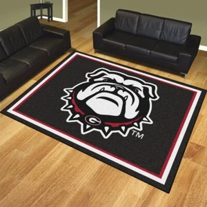 NCAA - Georgia Black New Bulldog 8'x10' Rug - Picture 1 of 5