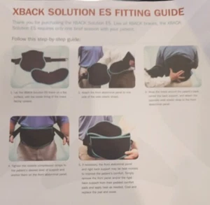 XBACK Solution ES Rückenbandage unbenutzt Größe L offener Karton 35-42" Brustumfang  - Bild 1 von 4