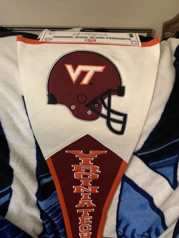Virginia Tech Genuine Wool Blend Pennant From Winning Streak Sports / New Cover