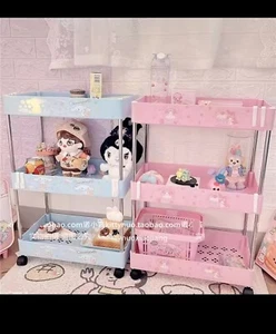 Sanrio Kuromi Cinnamoroll Hello Kitty 3 ripiani scaffale organizer armadio - Foto 1 di 9