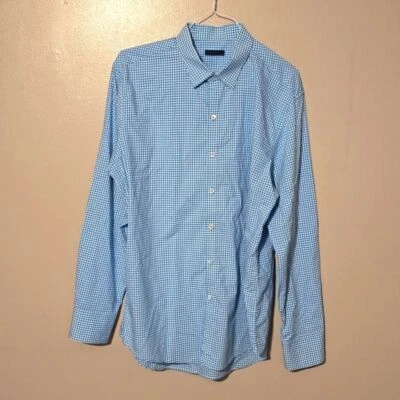 Zachary Prell Button Down Longsleeve Plaid Shirt Blue/White Mens Size XL - Image 1 of 4