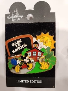 Disney Pin 6820 WDW Back to School Slider Mickey Dog Pluto Red House LE 3500 - Picture 1 of 7