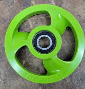 Sly Dog Lime Squeeze Green 5.63" Snowmobile Idler Wheel - 5630L 3604-807 - Picture 1 of 4