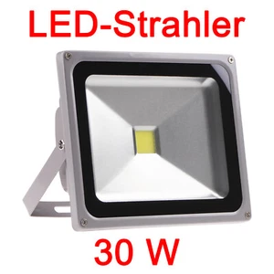 Lampada LED esterno 30 W bianco freddo - faretto esterno faretto interno IP65 giardino casa - Foto 1 di 8