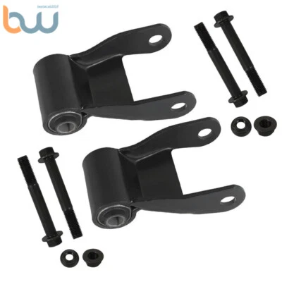 2 件装后叶弹簧锁适用于 1994 - 2001 年道奇 Ram 2500 3500 W 3 英寸弹簧 — 第 1/4 张图片