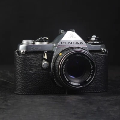 For Pentax ME Case Real Genuine Leather Half Camera Case Bag Cover - Image 1 of 4