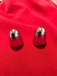 WIPER COVERS WIPER BULLETS  5/8  FOR CARS AND TRUCK  CHROME FINISH 1 PAIR  - Picture 1 of 3